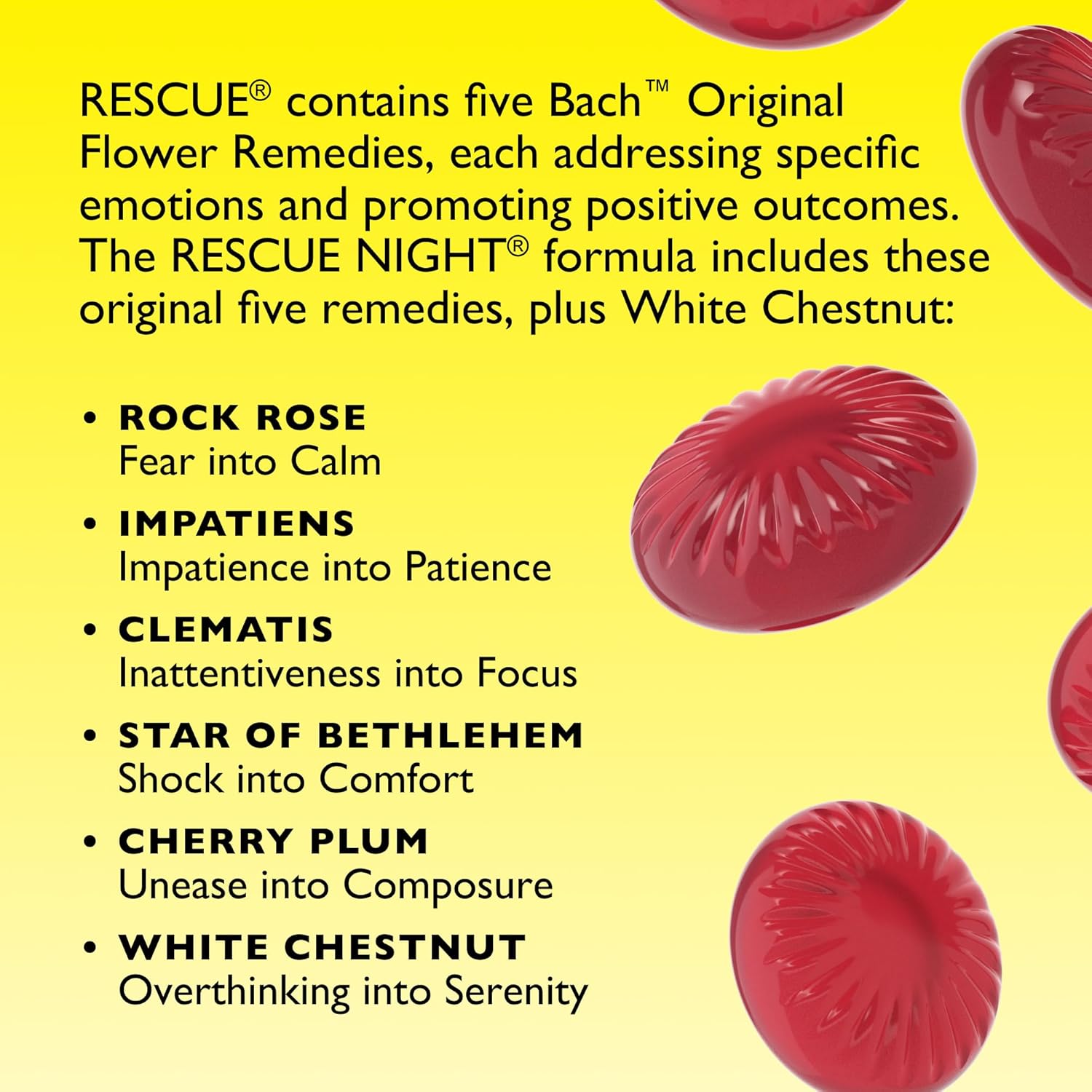 Rescue Night Pastilles (Blackcurrant), For A Natural Night's Sleep, Natural Flower Essences, Helps Switch Off From Repetitive Thoughts, Disconnect from Distractions, Night Support, Aid a Restful Night : Amazon.co.uk: Health & Personal Care