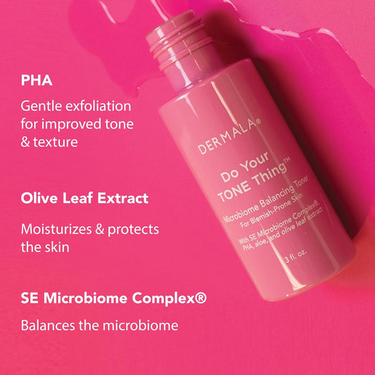 Do Your Tone Thing Balancing Toner | Ph Balanced Solution Pha Oil Controlling Facial Toner For Blemish Prone Skin | Gentle Exfoliation Calms Hydrates Moisturizes For All Skin Types | 3 Fl Oz