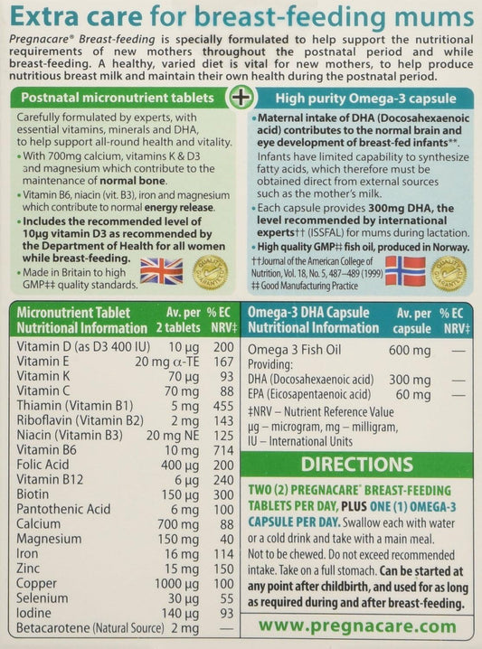 Vitabiotics Pregnacare Breastfeeding - 56 Tabs/ 25 Caps