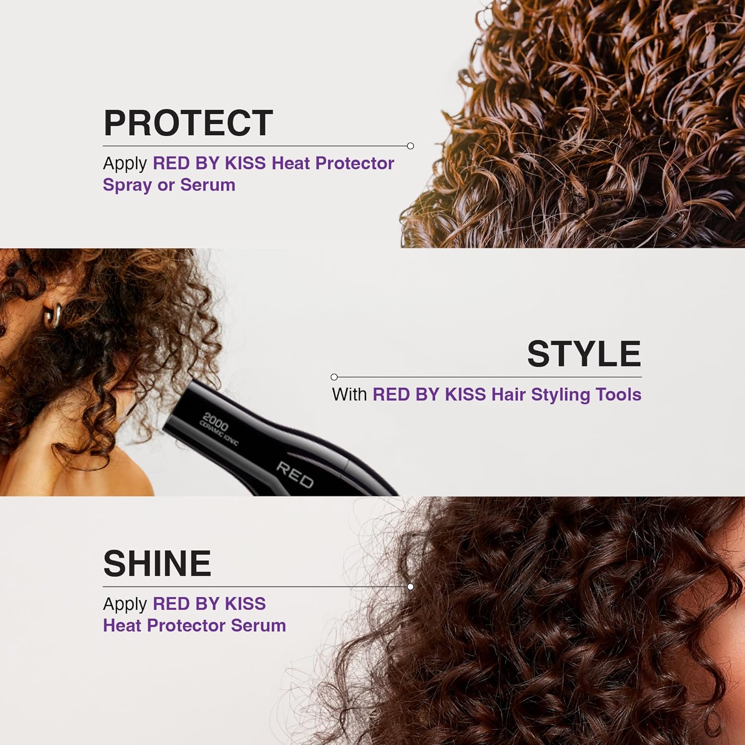 Red By Kiss Heat Protector, 4 Fl Oz - Ultra Keratin Spray For Thermal Protection, Enriched With Vitamin B5 & Keratin, Hydration, Strength, And Anti Frizz : Beauty & Personal Care