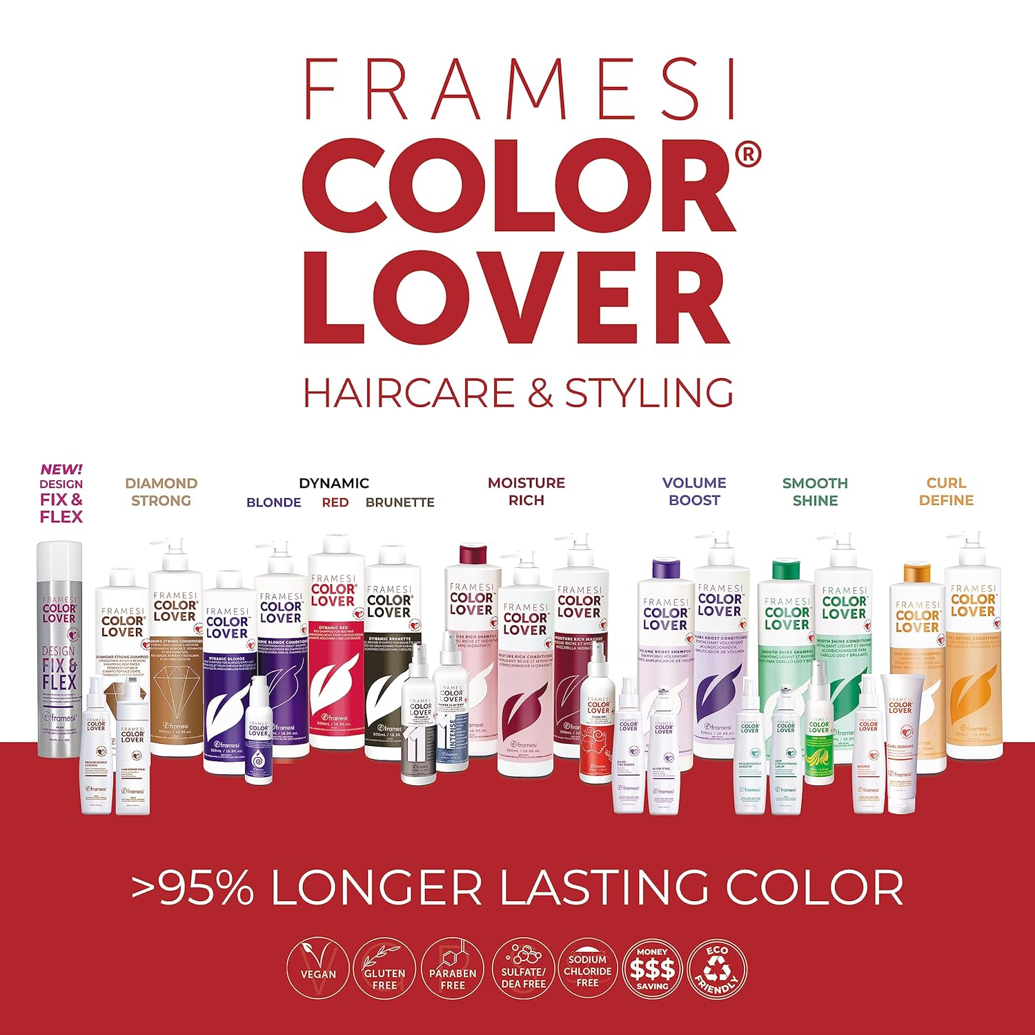 FRAMESI Color Lover Design Fix & Flex Strong Hold Hairspray, 10 oz, Workable and Brushable Hair Spray : Beauty & Personal Care