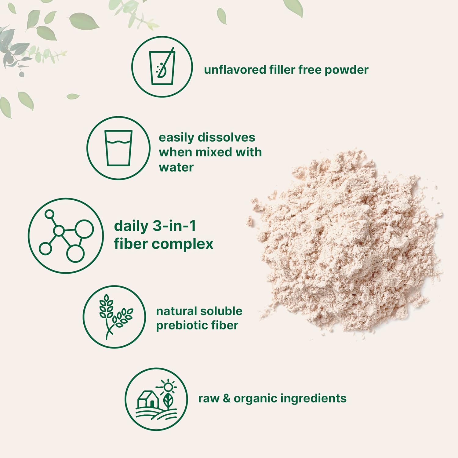 Micro Ingredients Organic Inulin Fiber Powder, 2Lb | Natural Prebiotic To Support Digestive & Gut Health | Soluble, Easily Digestible | Unflavored, Vegan : Health & Household