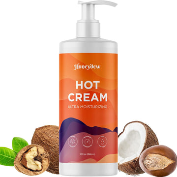 Hot Cream Sweat Enhancer - Premium Body Sculpting Sweat Cream With Invigorating Botanical Extracts - Extra Strength Cellulite Cream For Thighs Belly And Bum With Firming Body Oils (12 Fl Oz)