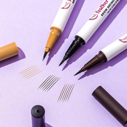 Barry M Cosmetics Feather Natural Eyebrow Defining Pen/Pencil, Shade Dark