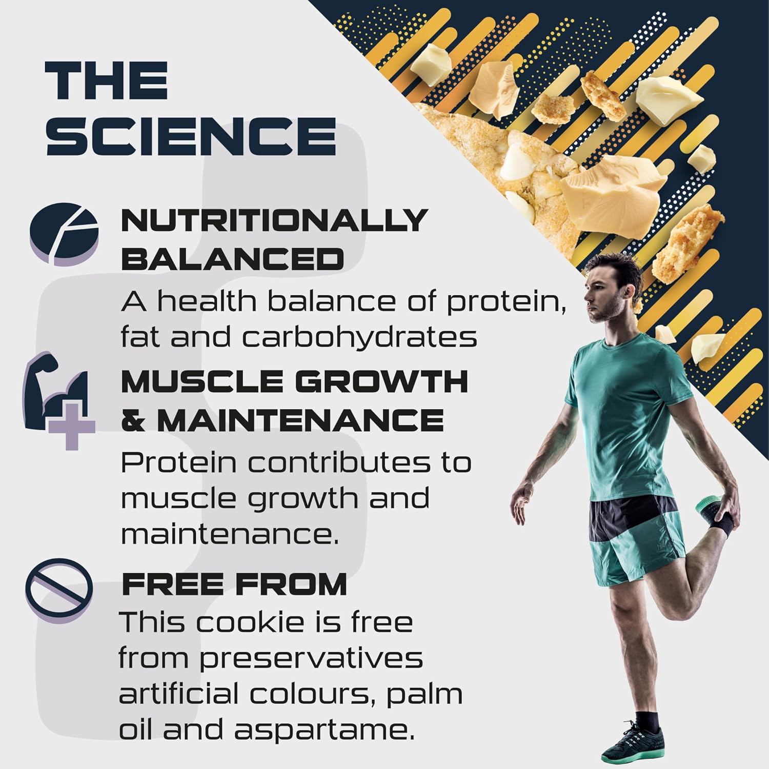 SCI-MX High Protein Double Chocolate Cookie Box - 23g protein, 2.3g sugar + 265 calories per cookie - Pack of 12 x 75 g - Low Sugar - Pre / Post Workout Snack - Suitable for Vegetarians : Amazon.co.uk: Health & Personal Care