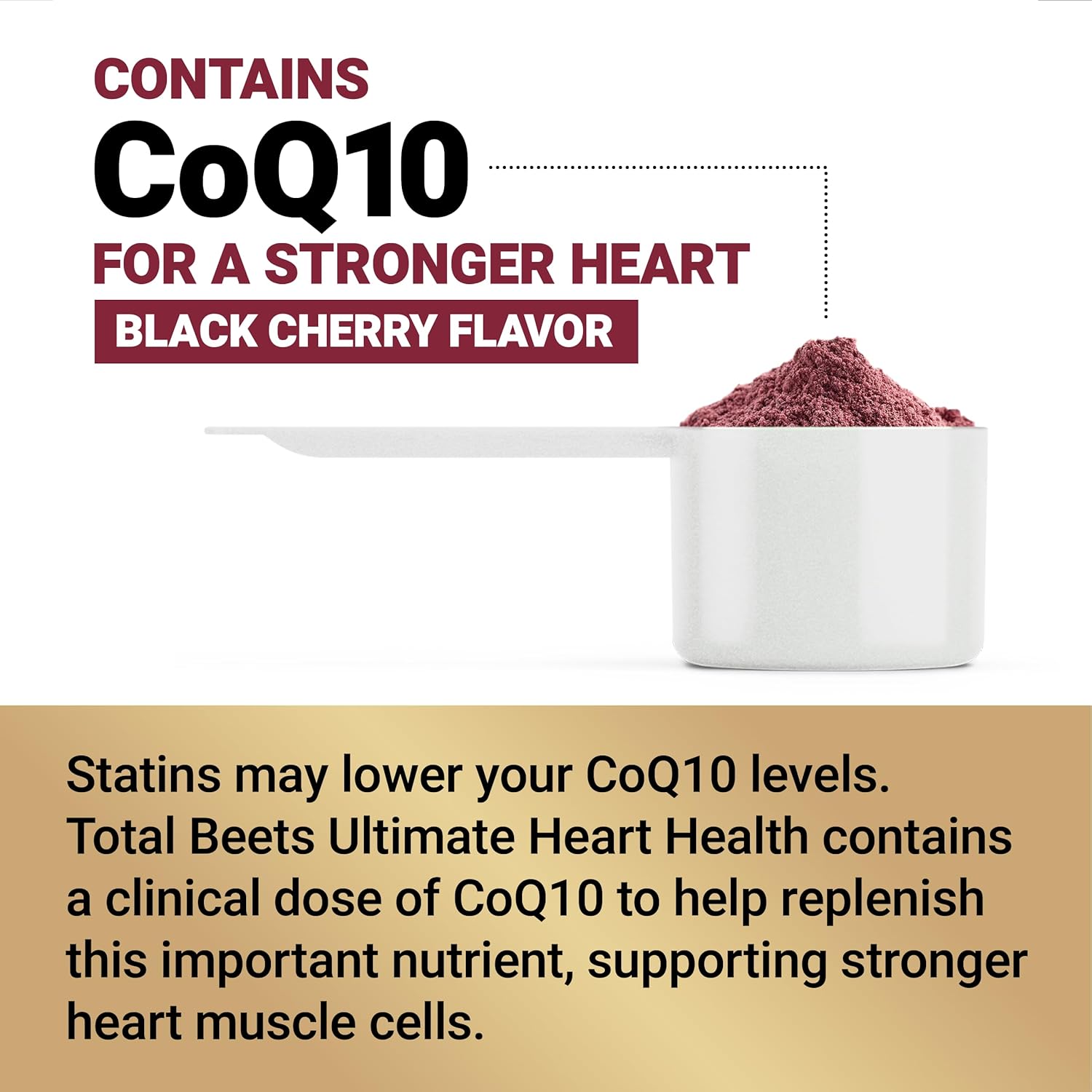 Force Factor Total Beets Ultimate Heart Health Blood Pressure Support With Coq10, Beet Root Powder, Grape Seed Extract, Blood Pressure Supplement For Circulation, Black Cherry, 30 Servings