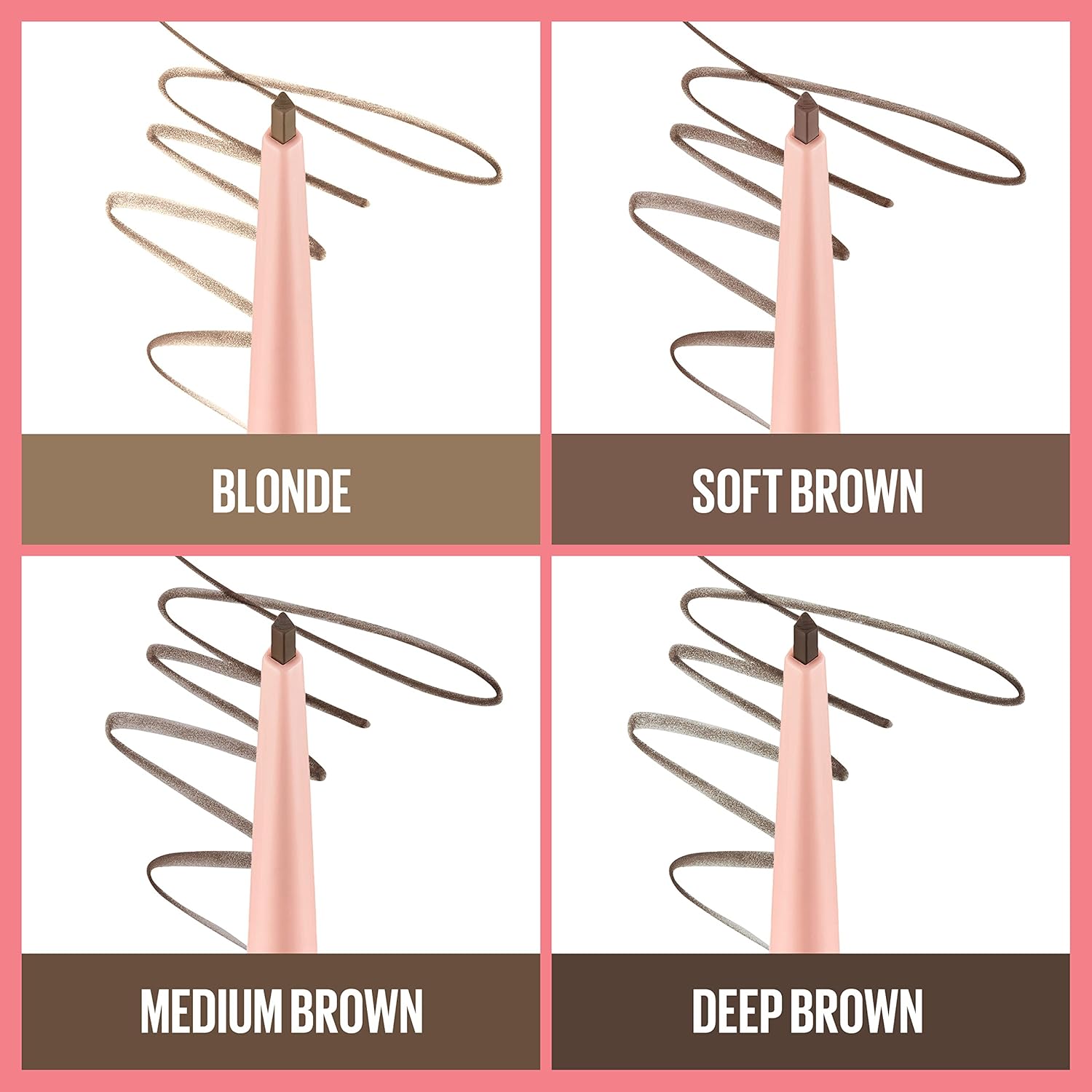 Maybelline Total Temptation Eyebrow Definer Pencil, Medium Brown, 1 Count