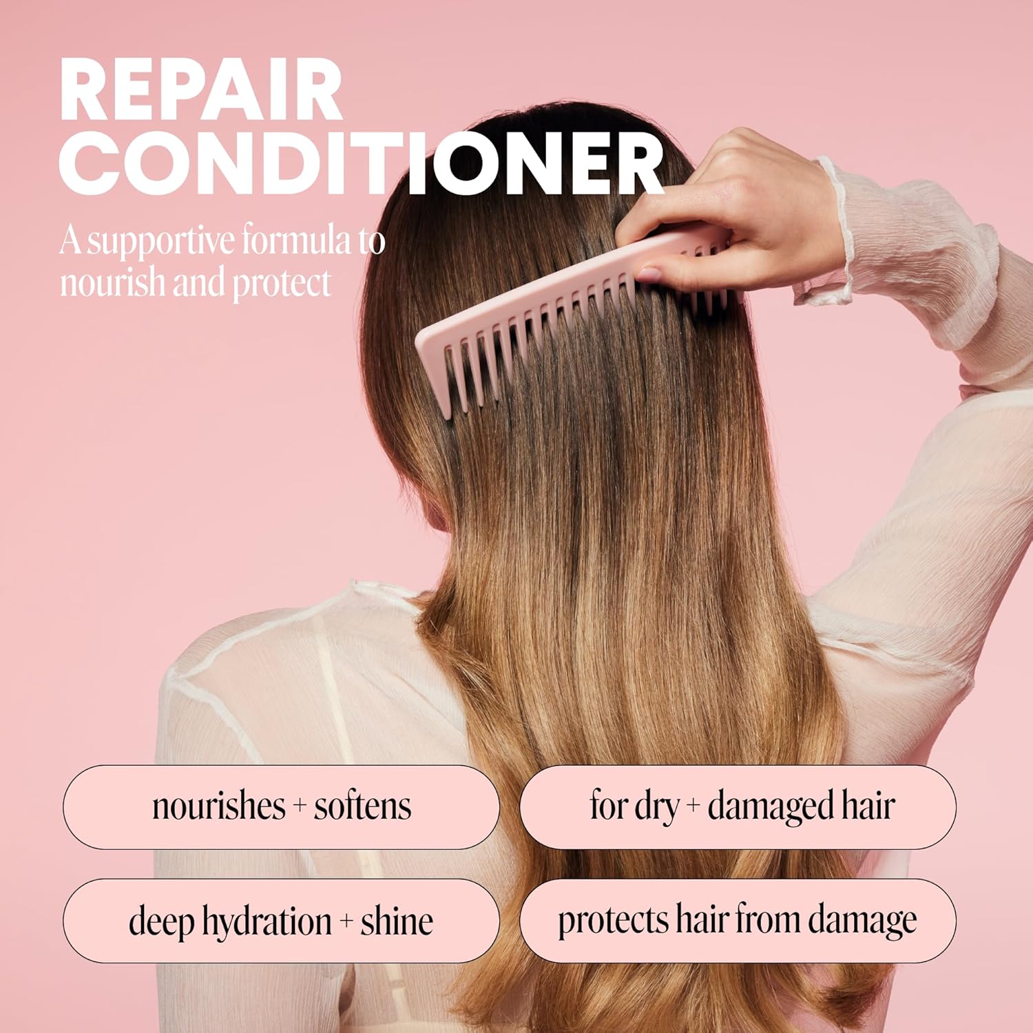 Monday Haircare 4 X 354 Ml Repair Shampoo With Keratin, Argan Oil & Cocoa Butter For Dry To Damaged Hair