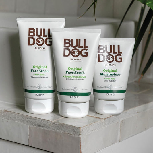 Bulldog Skincare - Original Face Scrub For Men Exfoliating Almond Shell Scrub 125 Ml (Pack Of 2)