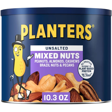 Planters Unsalted Roasted Mixed Nuts (10.3 Oz Can)