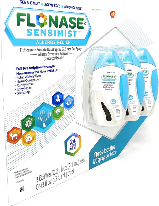 Flonase Sensimist Allergy Relief Spray - 0.54 Oz, Pack Of 3