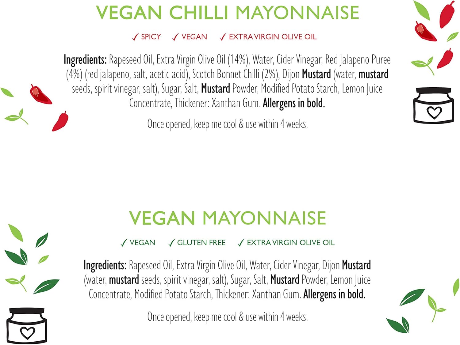 Lucy’s Dressings – Vegan Mayonnaise Bundle; 1 x Vegan Chilli Mayo 240g and 2 x Vegan Mayo 240g : Amazon.co.uk: Grocery