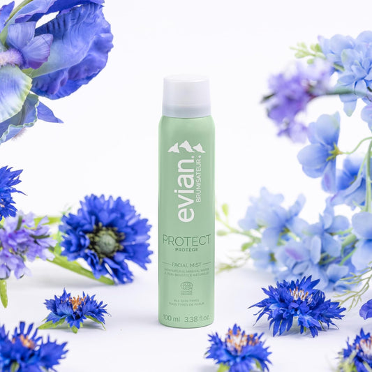 Evian Protect Facial Mist | Hydrating Mineral Water Face Spray With Aloe & Natural Extracts | Cooling Toner Mist For Face & Skin | Refreshing Facial Spray To Hydrate And Support Skin Barrier