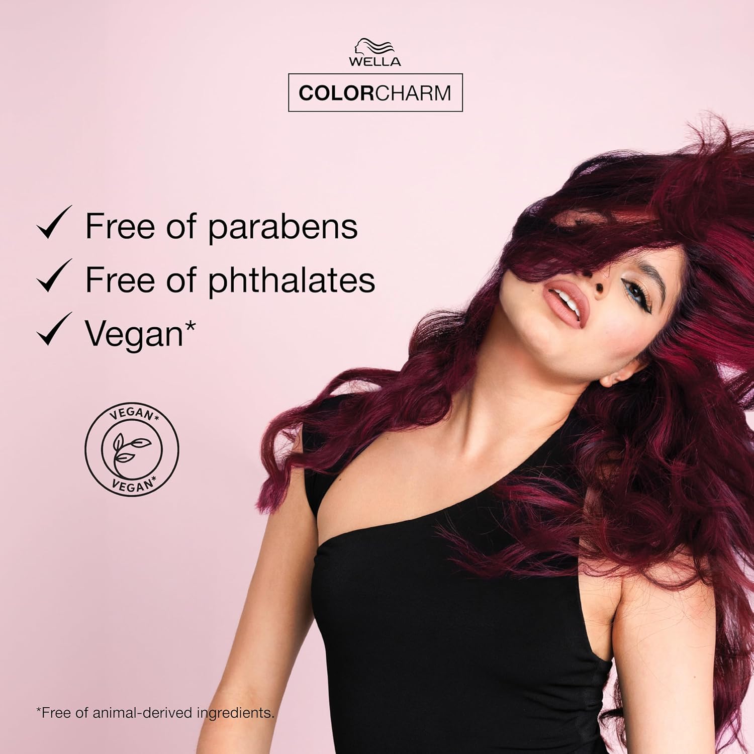 WELLA colorcharm VIVID DARKS Permanent Cream Color, Vibrant Color for Dark Hair, Nourishing Vegan Formula, No Bleach Needed, Muy Magenta + WELLA colorcharm 30 Vol. Cream Developer Bundle : Beauty & Personal Care