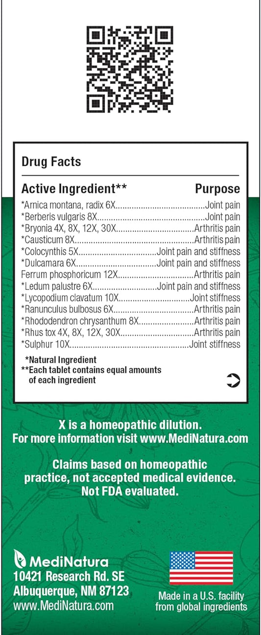 Bhi Arthritis Pain Relief Daily Joint Health Support Arnica + 13 Natural Actives Homeopathic Plant & Mineral Blend Helps Relieve Minor Pain & Stiffness In Joints For Women & Men - 100 Tablets