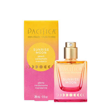 Pacifica Beauty | Sunrise Moon Spray Perfume | Peach, Cardamom, Madarin Notes | Natural + Essential Oils | Clean Fragrance | Vegan + Cruelty Free | Gifts For Her, 1 Fl Oz (Pack Of 1)