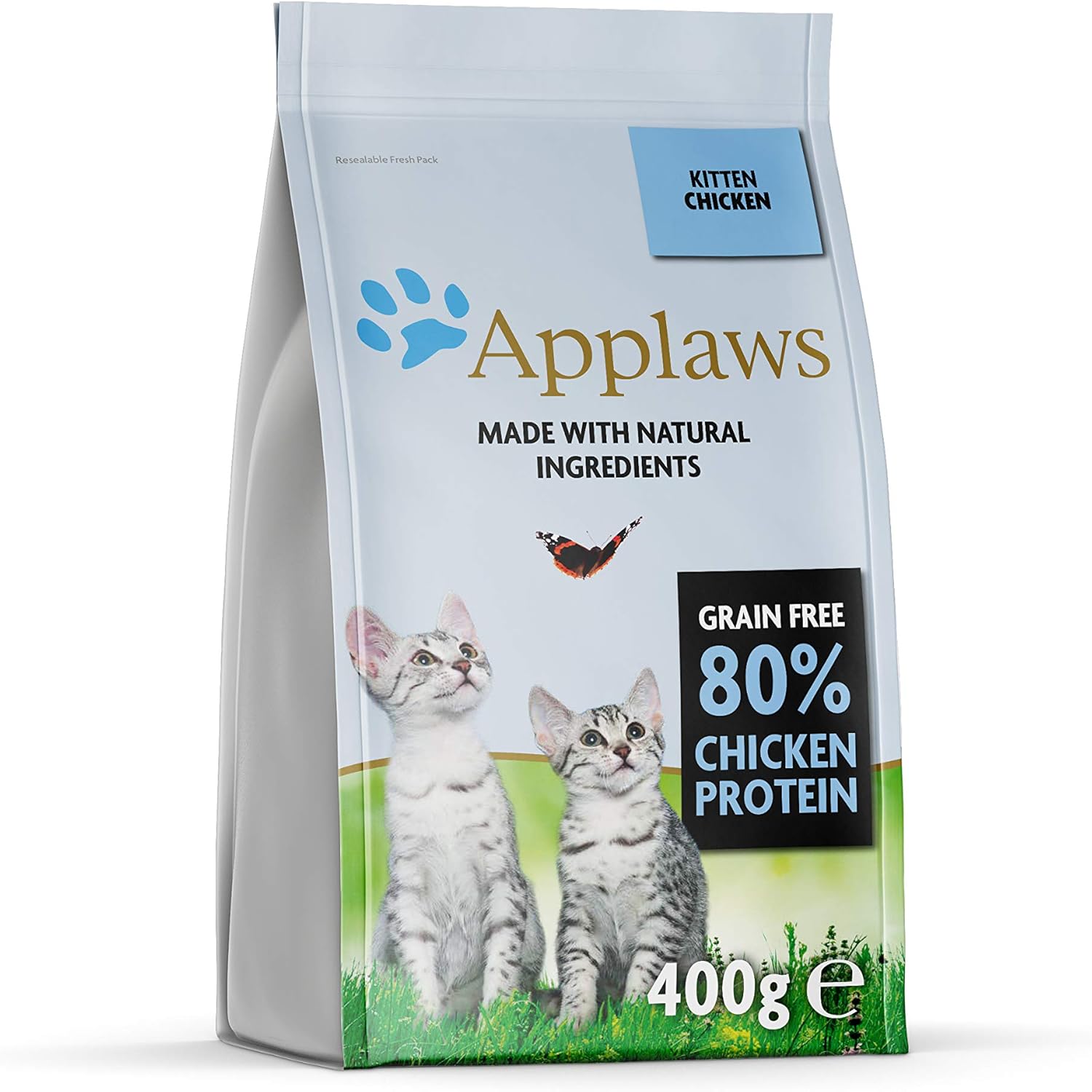 Applaws Complete Natural and Grain Free Dry Kitten Food, Chicken, 400g (Pack of 1)?9100935