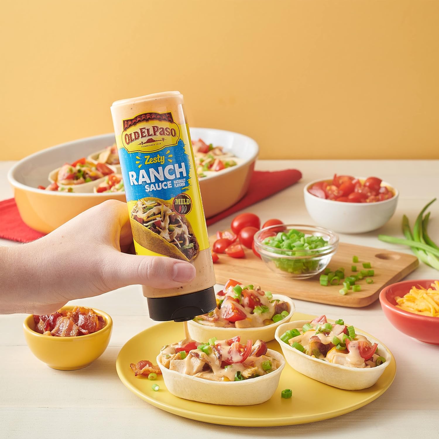 Old El Paso Taco Sauce, Zesty Ranch Sauce, Squeeze Bottle, 9 oz. : Everything Else