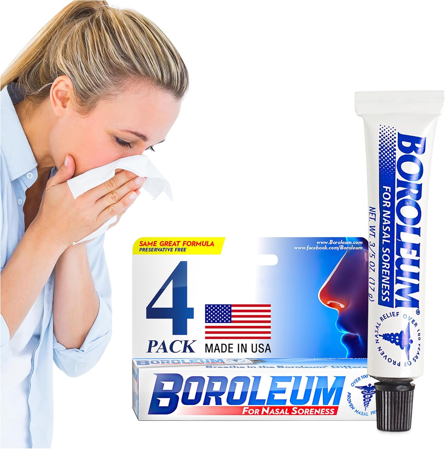 Boroleum For Nasal Soreness (36 Pack), 17 Grams, 3/5 Ounce Per Tube