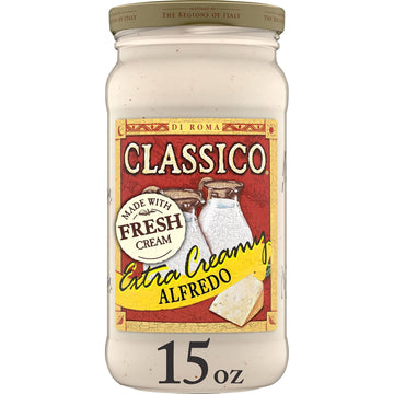 Classico Extra Creamy Alfredo Pasta Sauce (15 Oz Jar)