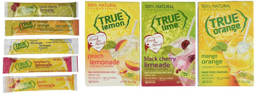 True Black Cherry Limeade, Peach Lemonade, & Mango Orange, 10-Count (3Pk) With 5 Free Lemonade Sample Sticks