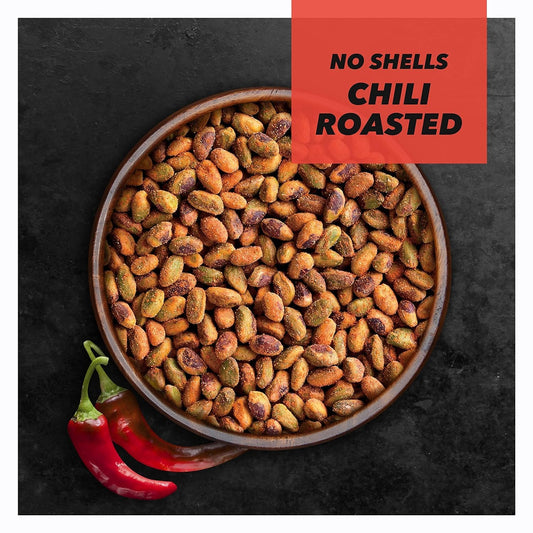 Wonderful Pistachios No Shells, Chili Roasted Nuts, 0.75 Ounce Bag (Pack Of 14), Protein Snacks, Gluten Free, On-The-Go, Individually Wrapped Healthy Snack