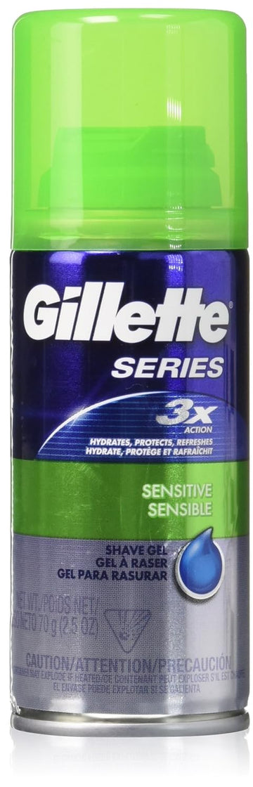 Gillette Tgs Series Shave Gel Sensitive, 2.5 Ounce (Pack Of 24)