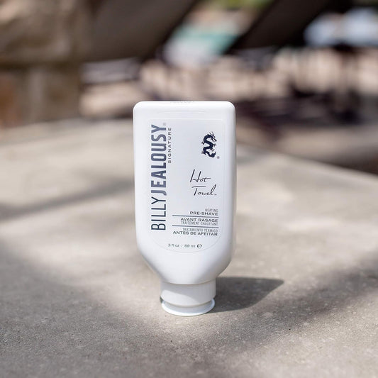 Billy Jealousy Hot Towel Heating Pre-Shave Treatment, Recreates Barbershop Experience For A Closer Shave, Pre Shave Cream For Men That Lifts Hair, Softens & Conditions Facial Hair