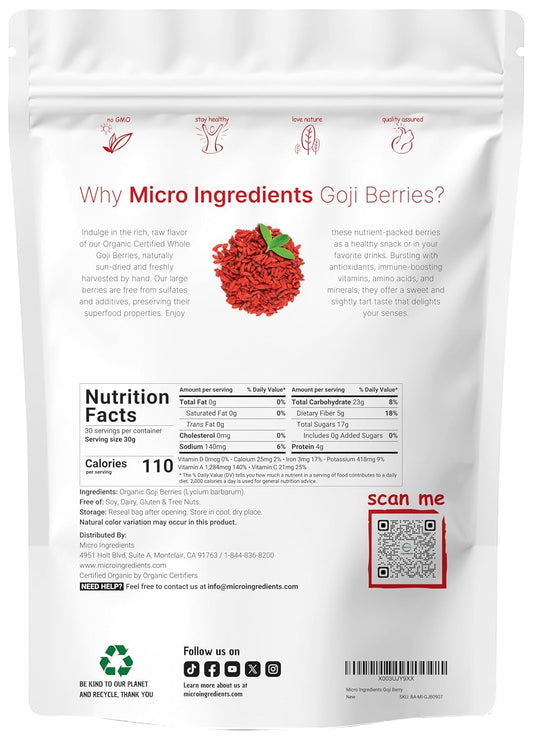 Organic Acerola Powder, 8Oz | Natural Organic Vitamin C Superfood | No Sugar & Additives | Great Flavor For Drinks, Smoothie, & Beverages | Non-Gmo & Vegan Friendly, Brazil Origin