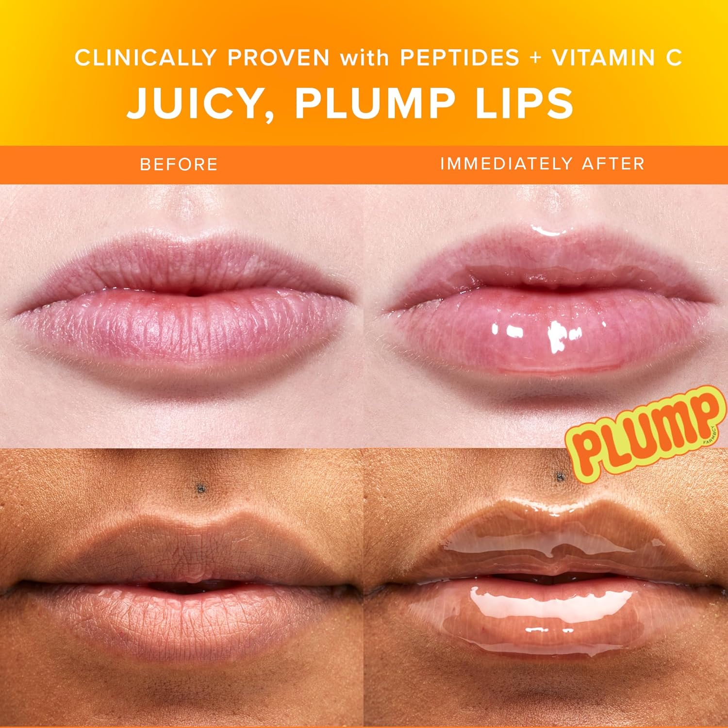 Farmacy Peptide Lip Smoothie - Hydrating Lip Balm With Vitamin C To Visibly Plump & Smooth Lines - Nourishing Treatment With A High-Gloss Finish - Mango (10G) : Beauty & Personal Care