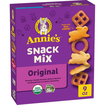 Annie'S Organic Assorted Crackers And Pretzels Snack Mix, 9 Oz