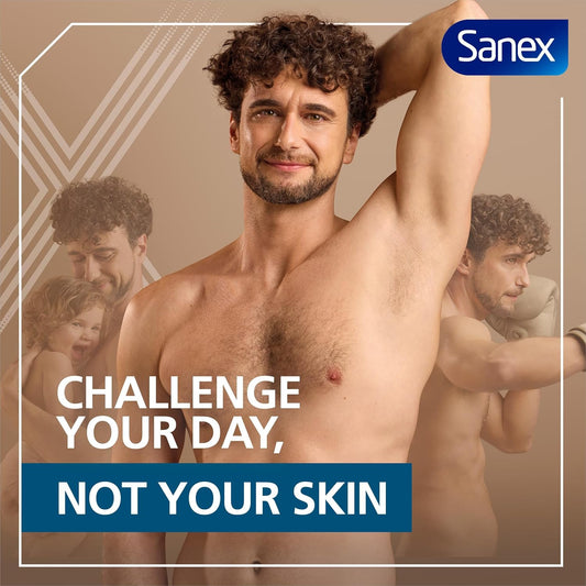 Sanex Men Active Control Antiperspirant Roll-On Deodorant 6X50Ml, 48 Hour Sweat Protection, Anti-Odour, Long-Lasting Dryness, Freshness, Gentle On Skin, Antibacterial, 0% Alcohol