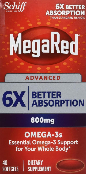 Megared MEGARED® Advanced 6X Absorption Omega - 800mg 12/40 ct, 40 Count