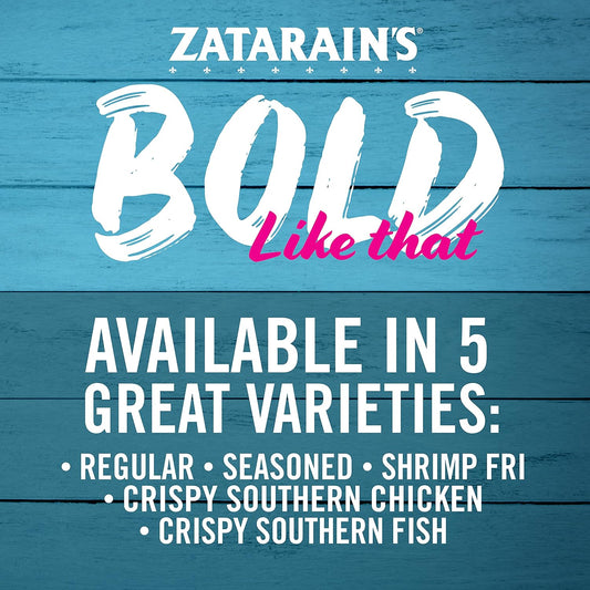 Zatarain's Shrimp Fry, 25 lb - One 25 Pound Container of Shrimp Fry Batter Mix, Made with Cornmeal Blend and Premium Spices, Use as a Classic Breading for Shrimp