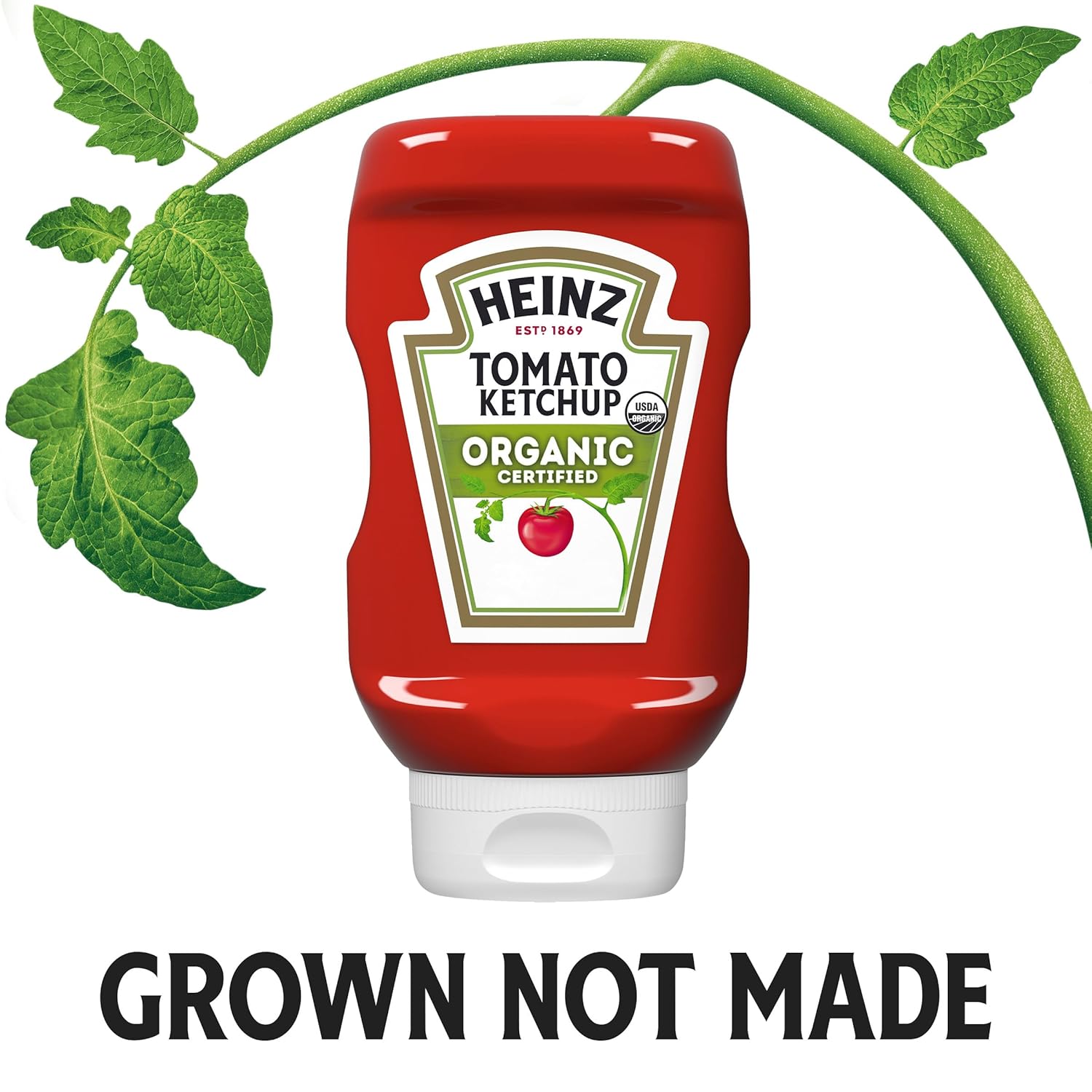 Heinz Organic Tomato Ketchup, 14 Oz Bottle : Grocery & Gourmet Food