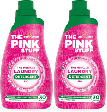 Stardrops - The Pink Stuff - The Miracle Laundry Detergent Bio Liquid - 32Oz Pack Of 2