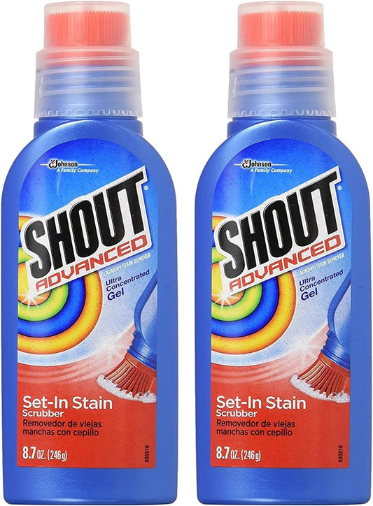 Shout Advanced Ultra Concentrated Stain Removing Gel, 8.7 Oz, 2 Pack : Health & Household