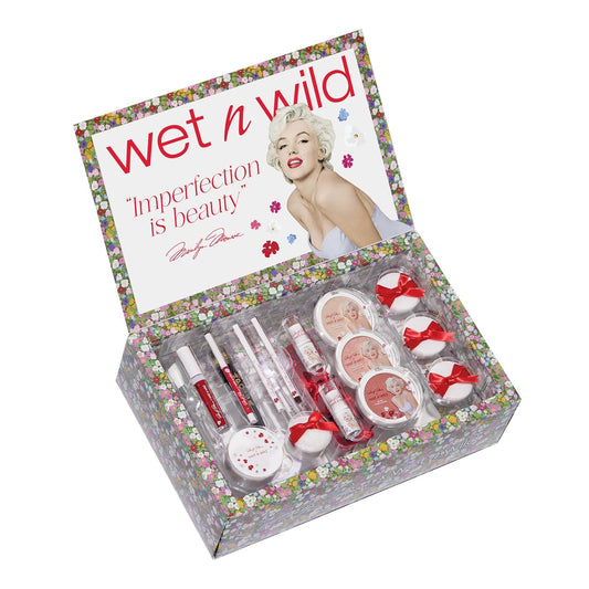 Wet N Wild Marilyn Monroe Collection Pr Box - Makeup Set With Versatile Brushes, Buildable & Blendable Palettes, Vibrant Colors, & Lip Glosses For Unique Looks, Cruelty-Free & Vegan