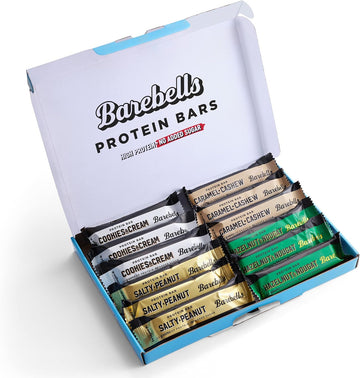 Barebells Protein Bars Official Mix Box | 20G Protein Low Carb Chocolate Bars | After Workout Low Calorie Snacks 12 X 55G (Selection Box)