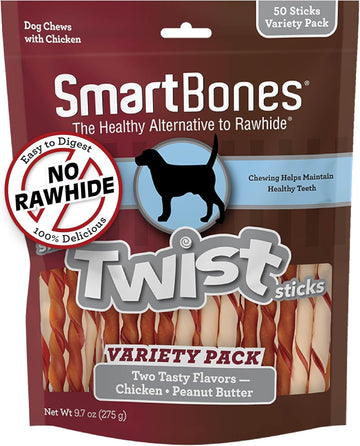 Smartbones Twist Sticks, Treat Your Dog To A Rawhide-Free Chew Made With Real Chicken And Vegetables