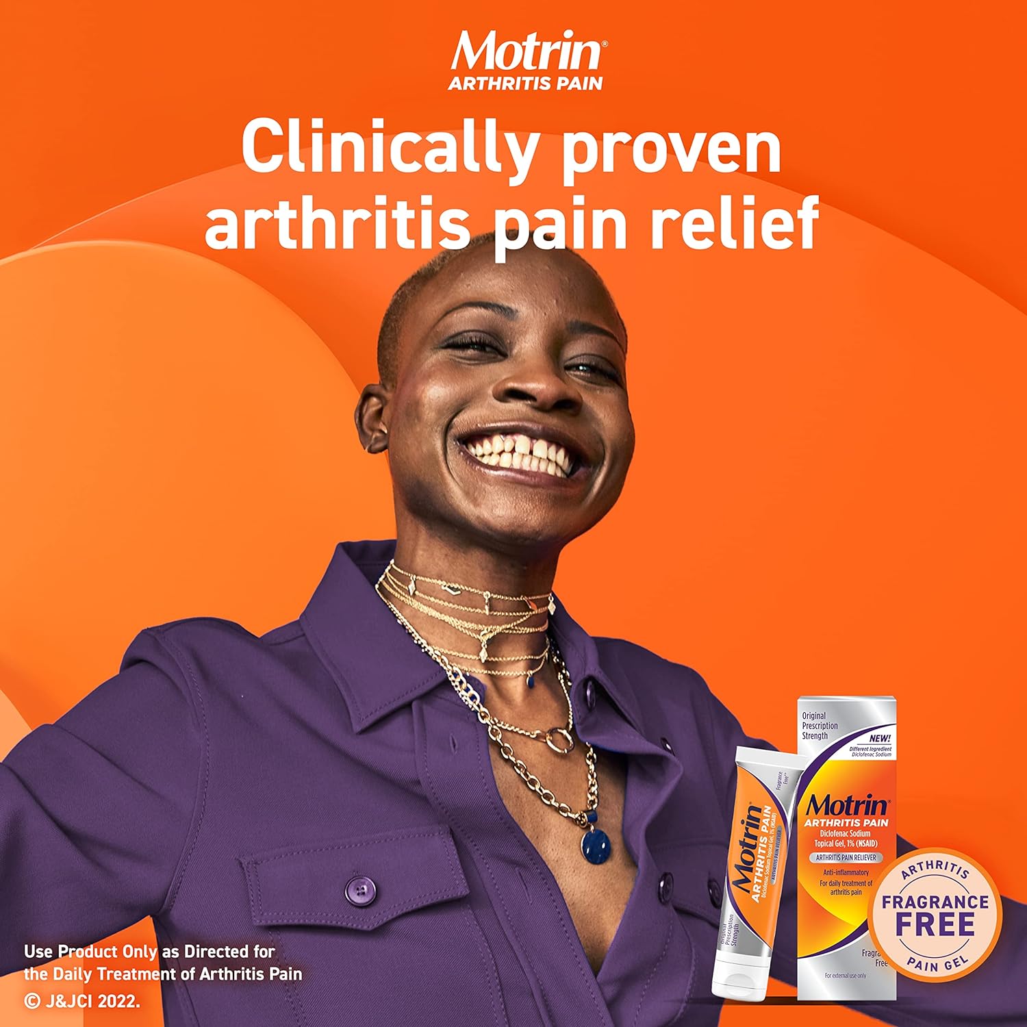 Motrin Arthritis Pain Relief Diclofenac Sodium Topical Gel 1%, Anti-Inflammatory Cream for Arthritis Pain in Hands, Wrists, Elbows, Knees, Feet & Ankles, NSAID Pain Relief Gel, 3.53 Oz : Health & Household