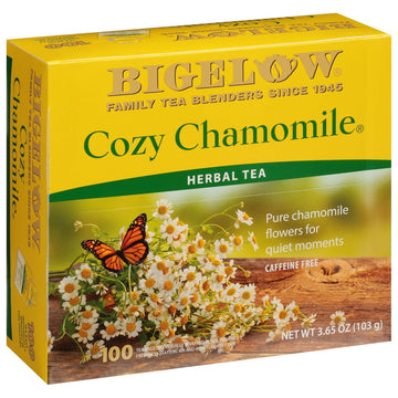 Bigelow Single Flavor Tea, Cozy Chamomile, 28 Bags/Box