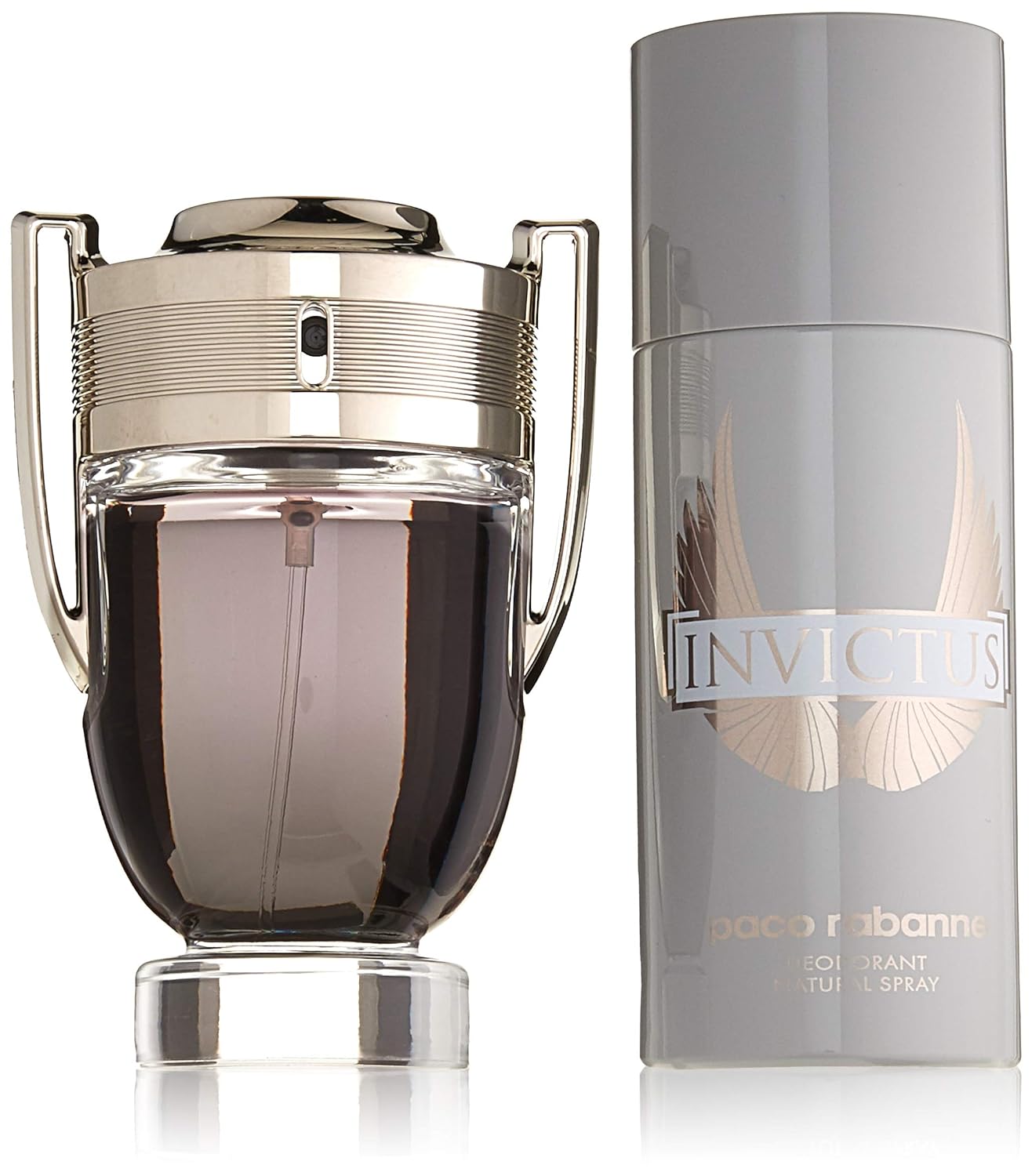 Paco Rabanne Invictus 2 Piece Gift Set For Men (Deodorant Spray Plus Eau De Toilette Spray)