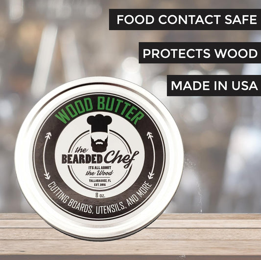 Wood Butter - 8 oz. - Cutting Boards - Butcher Blocks - Veteran Owned - Made in the USA