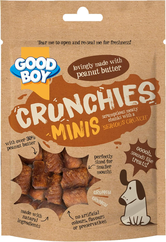 Good Boy Crunchies Chicken & Cheese - Natural Dog Treats - Training Treats - Bulk Box - 8 X 54G