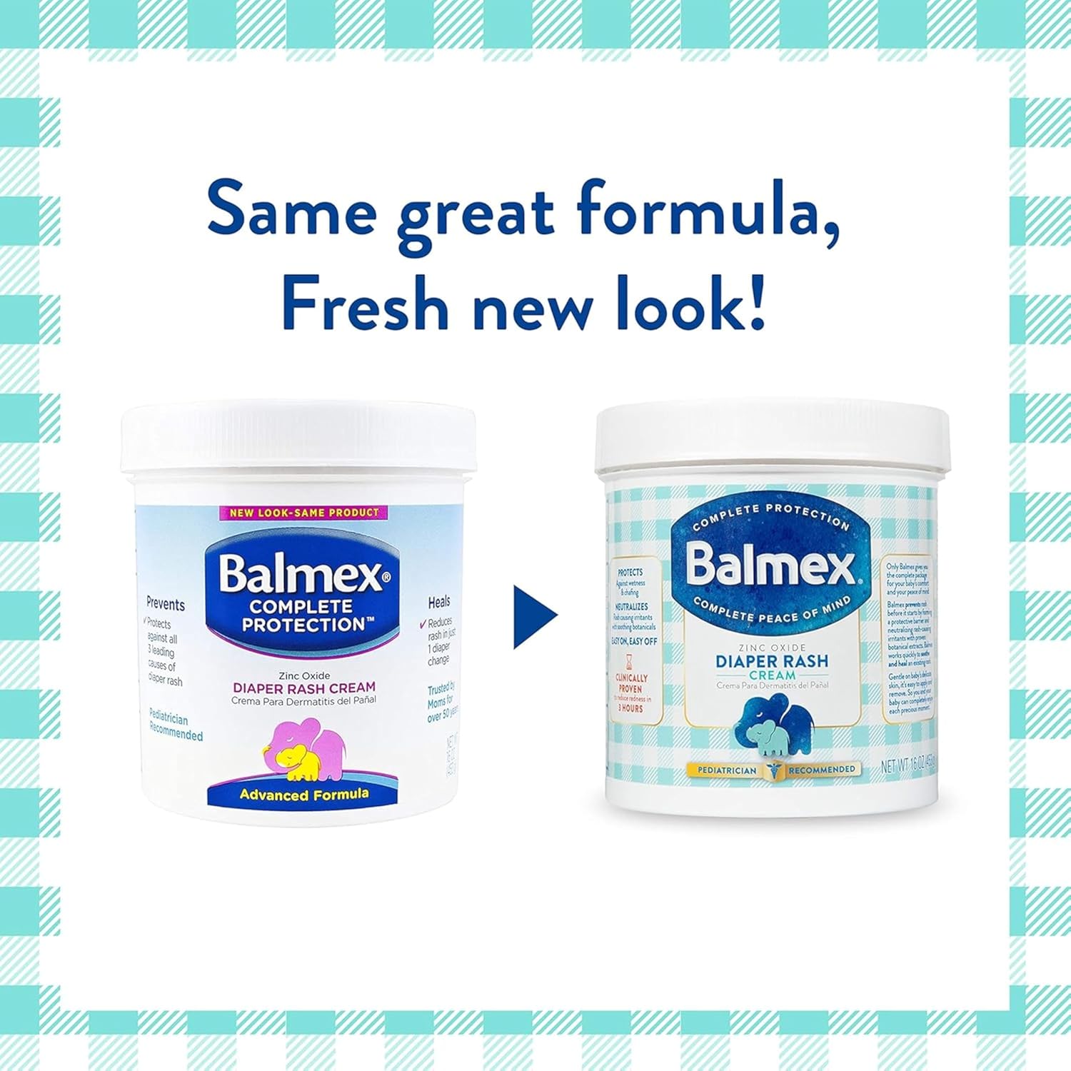 Balmex Complete Protection Daily Baby Diaper Rash Cream, Clinically Proven To Reduce Redness In Just One Use*, With Zinc Oxide + Botanicals, Pediatrician-Recommended & Dermatologist Tested, 16Oz : Baby
