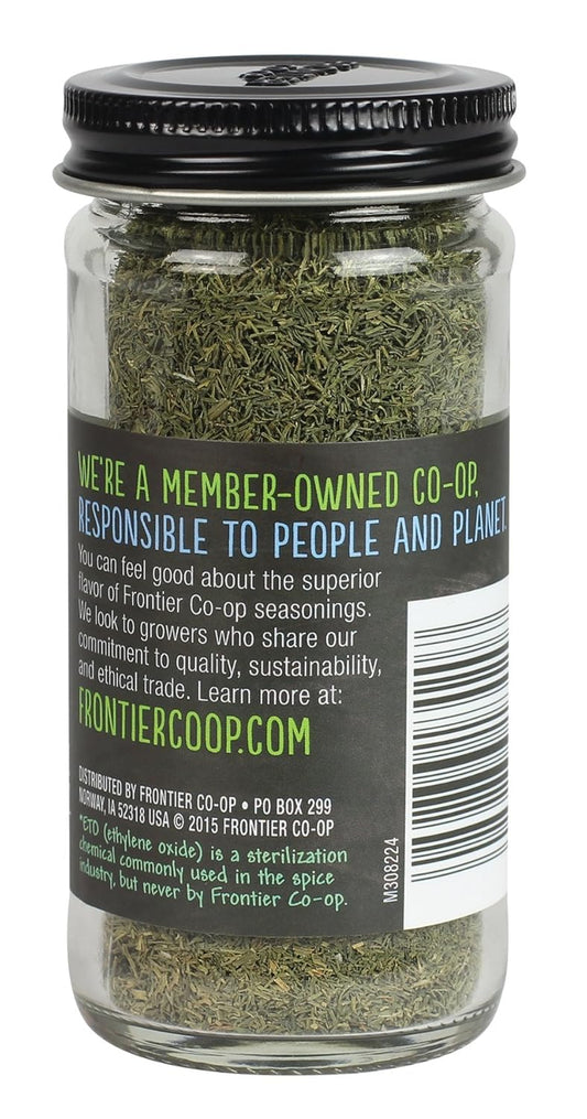 Frontier Co-Op Dill Seed, 0.35 Ounce Bottle, Cut & Sifted, Delicate Flavor Pairs With Salads, Sauces And Fish, Kosher