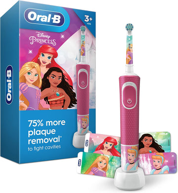 Oral-B Kids Electric Toothbrush Featuring Disney Princess, For Kids 3+