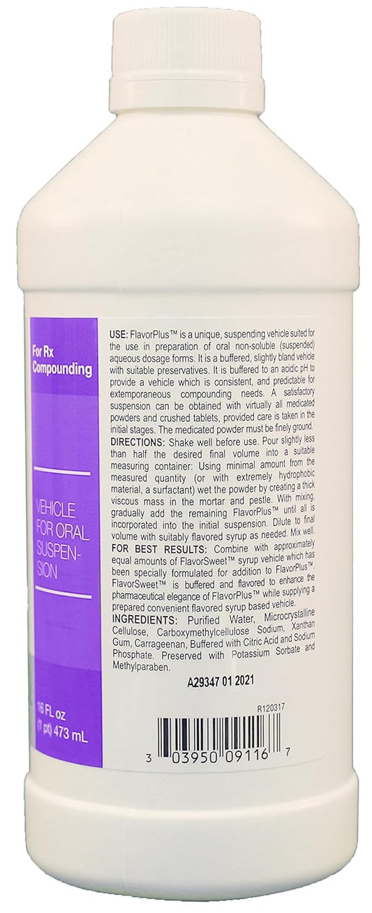 Humco 009116001 Flavor Plus Compounding Oral Suspension, 16Oz