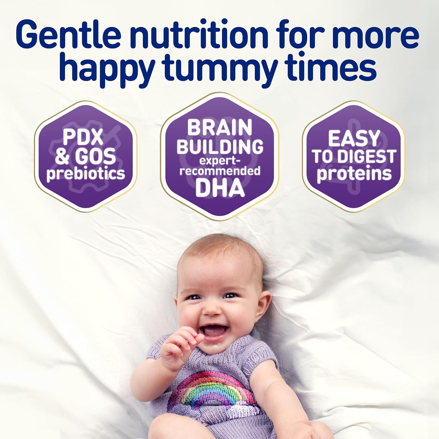 Enfamil NeuroPro Gentlease Baby Formula, Brain Building DHA, HuMO6 Immune Blend, Designed to Reduce Fussiness, Crying, Gas & Spit-up in 24 Hrs, has Prebiotics to Promote Softer Stools, Baby Milk, 30.4 Oz Refill : Baby